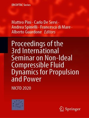 cover image of Proceedings of the 3rd International Seminar on Non-Ideal Compressible Fluid Dynamics for Propulsion and Power